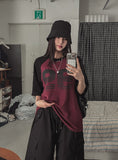 99 Raglan Oversized Knit Short Sleeve