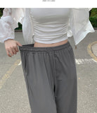 Cooling Banding Span Straight Pants