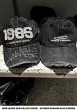 Black Denim Siwa Damage Ball Cap