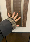Kobani button check collar color matching padding