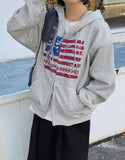 Kelten Print Over Hood Zip-Up