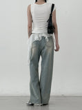 Nell Half Sleeve Unbalanced Tee