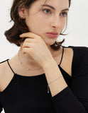Nova Silver (W) Pave Station Bracelet
