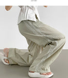 Rustling Cooling Two-Way Side Lace Track Banding Pants