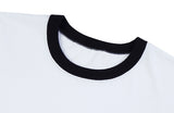 Big Line Bear Smile Ringer Short Sleeve Tee