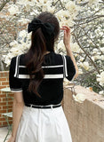Kamel Jacquard Ribbon Hair Pin