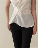Want Me Short Sleeve Shirring Bendable Blouse
