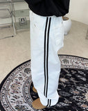 Raden track wide cotton pants