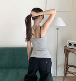 Slim Fit Stripe Halterneck Sleeveless