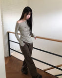 Novan Shibori Elastic Bootcut Pants