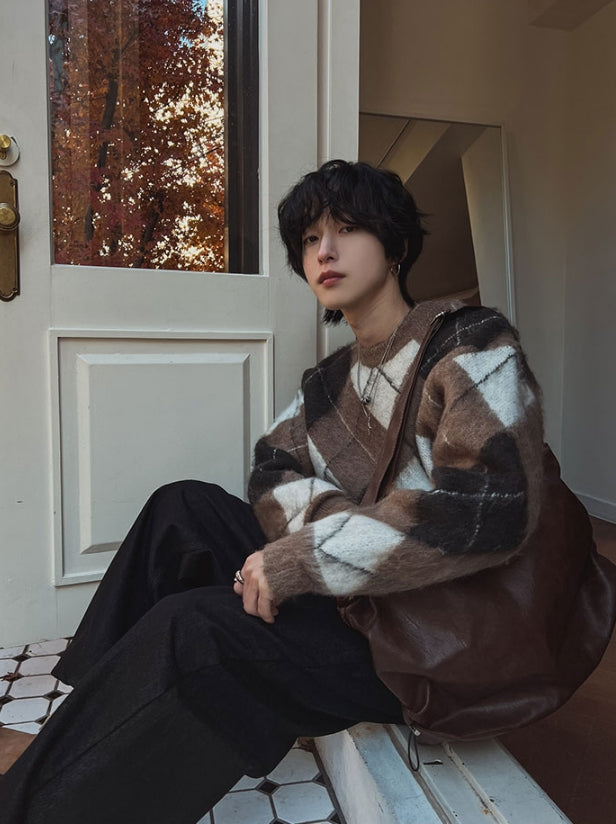 【2plan】Leather shirring buckle cross bag 2PLAN