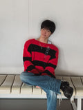 [LANARCH] Destroyed Stripe Knit