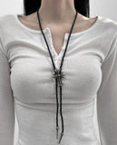 Newkey Cross Loop Necklace