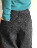 Drew Daisy Flower Wide Denim Pants