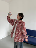 [unisex] Lilky Pocket Check Over Shirt