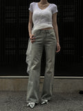 Cheese V-neck Slim Tee