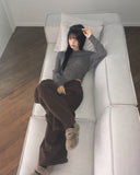 Turnon Cotton Color Wide Banding Pants