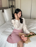 Lyle Ribbon Shirring Blouse