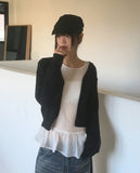 Harsh See-through Frill Strap Layered Blouse