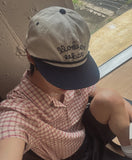 Rope Lettering Leather Strap Camp Cap