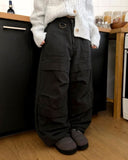 Daven Cotton Wide Snap Cargo Long Pants