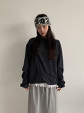 Pub Diagonal Knit Hood Zip-Up