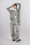 V-Slit Loose Knit
