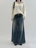 Seoet Denim Long Skirt