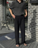 Cool Banding One Tuck Wide Slacks