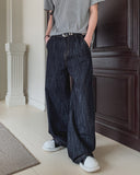 Suji Pin Semi-Flare Denim Pants