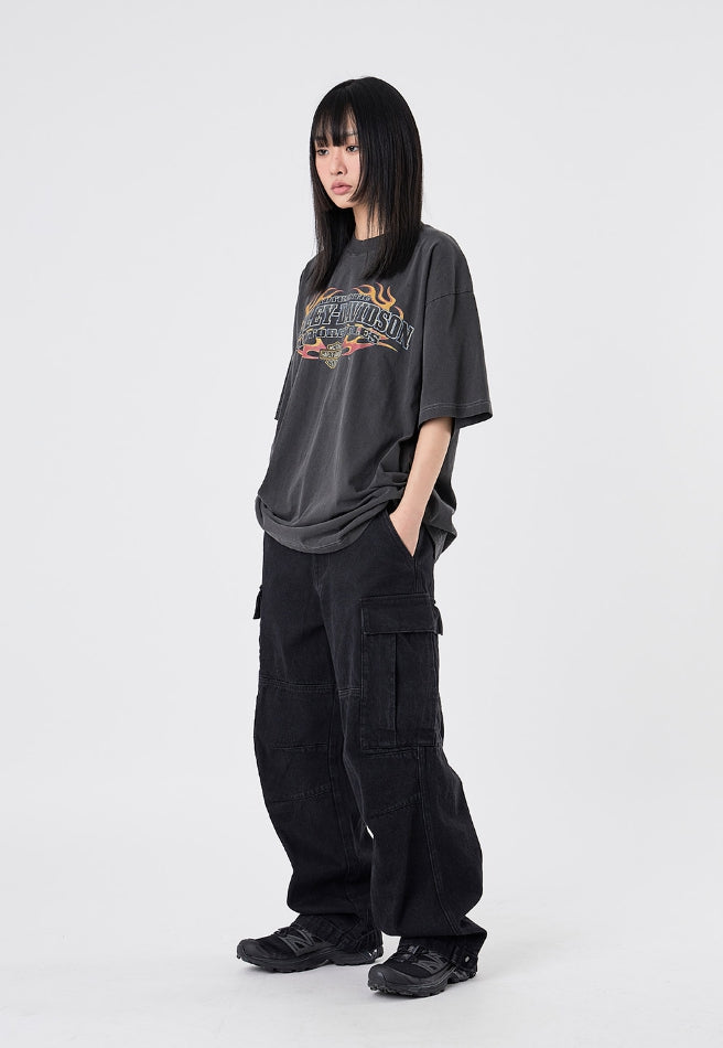 【Raucohouse】Midlands incision parachute pants 