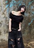 Raw Cut Bermuda Jeans