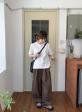 [unisex] Portilme Cool Banding Wide Slacks