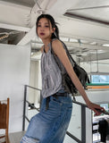Eve Summer Stripe Strap Blouse
