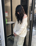 Spin Mongle Loose Fit Boucle Knit