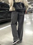 Maid Wide Washing Denim Pants
