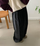 [BAONHAUS] Mutent color combination string banding brushed pants