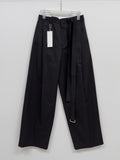 [unisex] Chino Belted Cotton Wide Pants