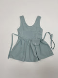 [Belt Bag SET] Smoke Sleeveless Frill Blouse