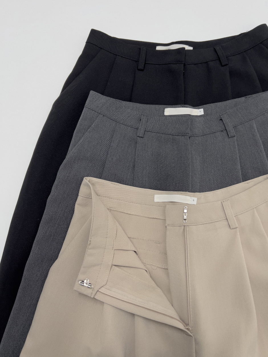【INCHANT ME】Kendil Two-Tuck Wide Slacks INCHANT ME(インチャントミー) - ケンディルツータックワイド