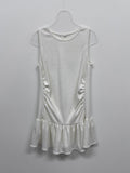 Shirring Frill Layered Sleeveless