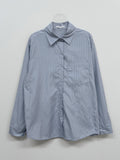 [Wrinkle Free] Pocket Stripe Loose Fit Shirt