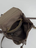 Crack Leather Mini Backpack