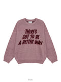 Soft Brush Lettering Round Knit