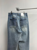 Milk Washed Wide Denim