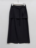Newpopo Strap Long Skirt