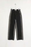 side washing black jeans