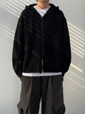 Cozy Podak Knit Hood Zip-up