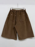 Pinot Corduroy Pintuck Bermuda Pants