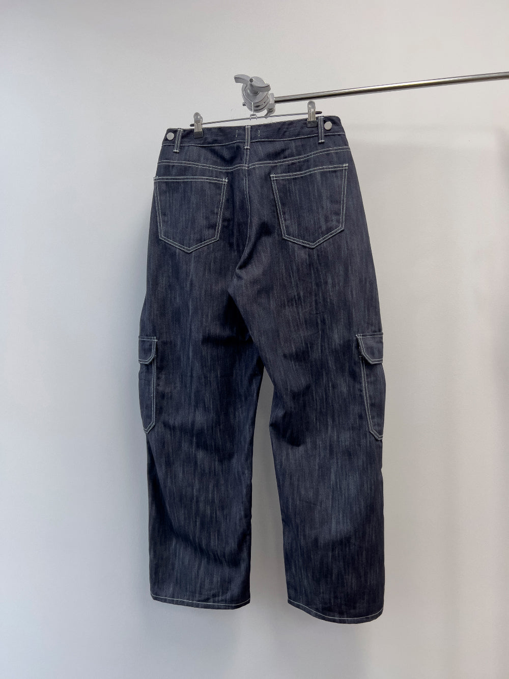 KOOLOSET】Non-Fade Curved Cargo Denim